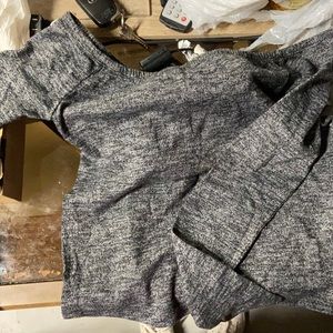 Off shoulder top prewashed soft